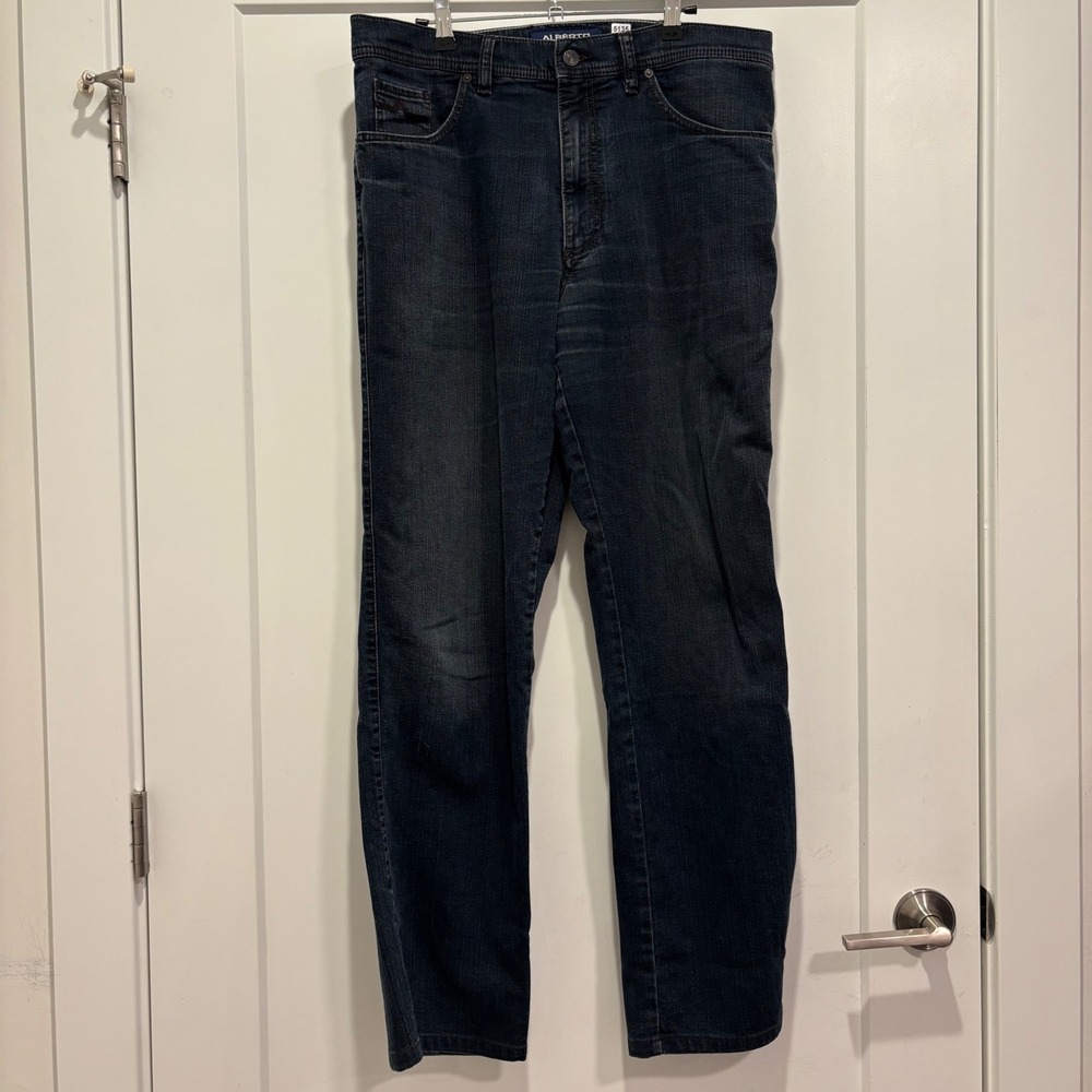 Alberto Tommy Comfort Fit Jeans Dark Wash T400 Stretch Denim 36x34 3798 1393 898